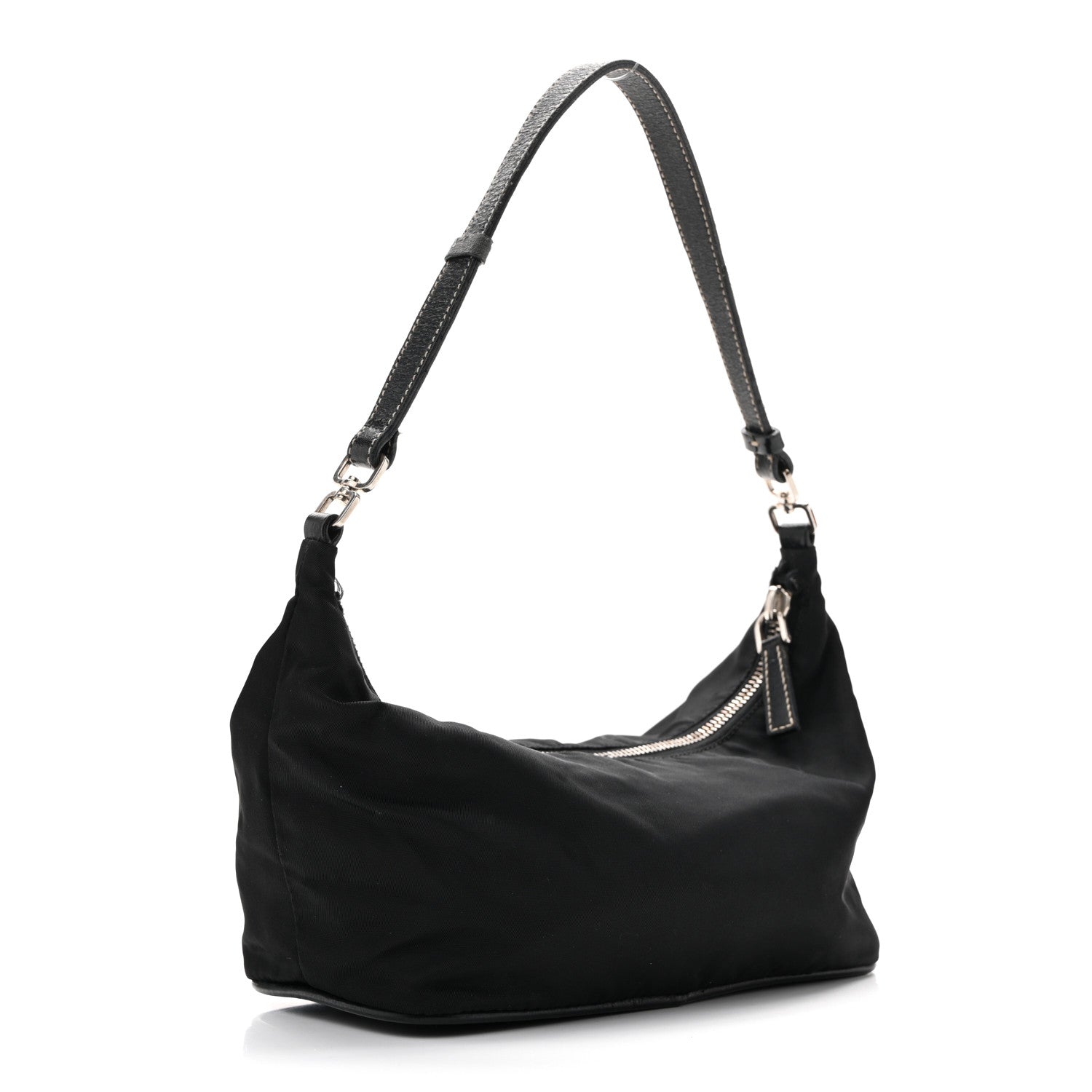Tessuto Nylon Pochette Bag Black