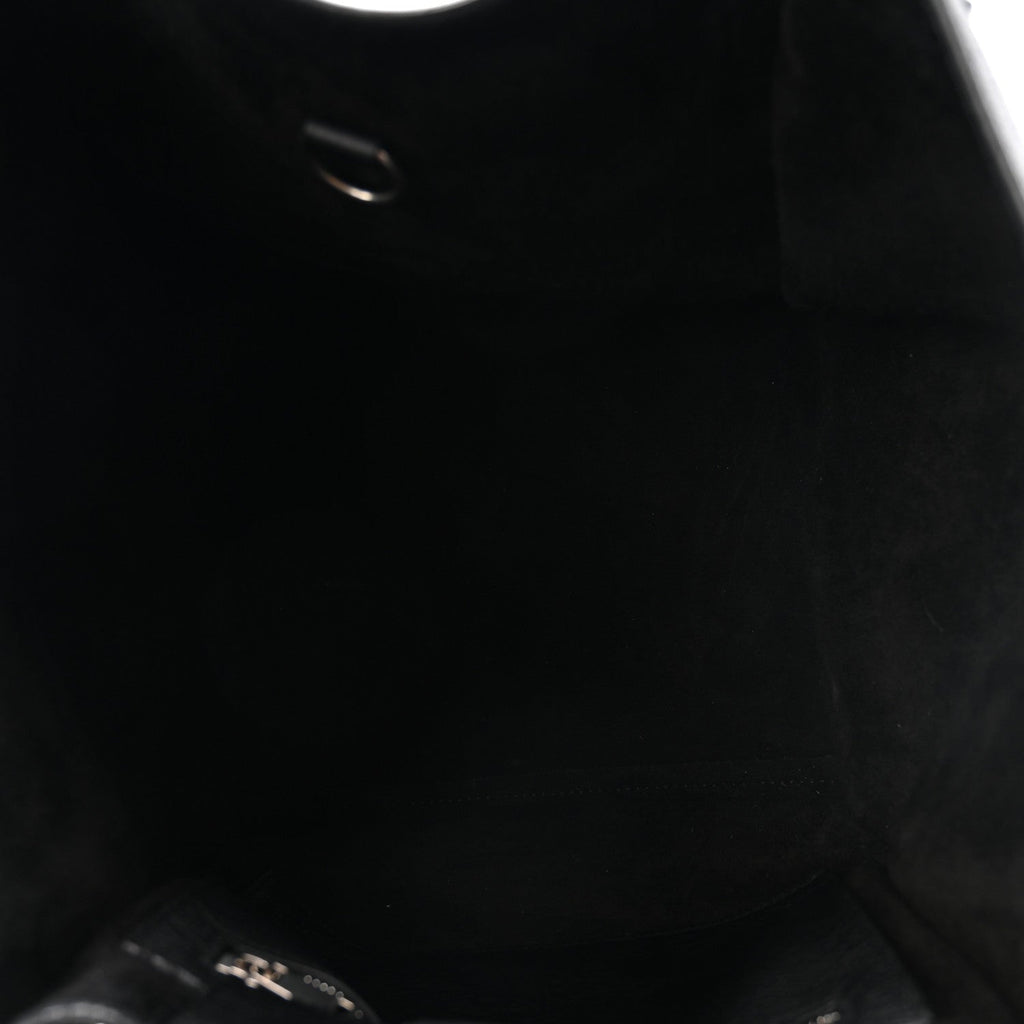 Supple Grained Calfskin Small Big Bag Black