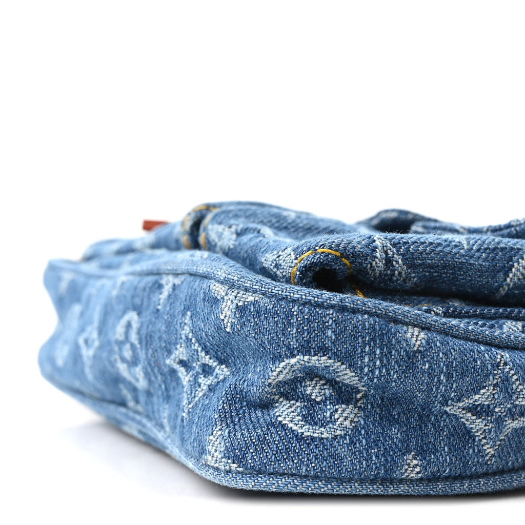 Monogram Denim Pochette Accessories Cargo Blue