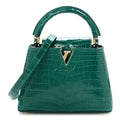 Crocodile Mini Capucines Emeraude