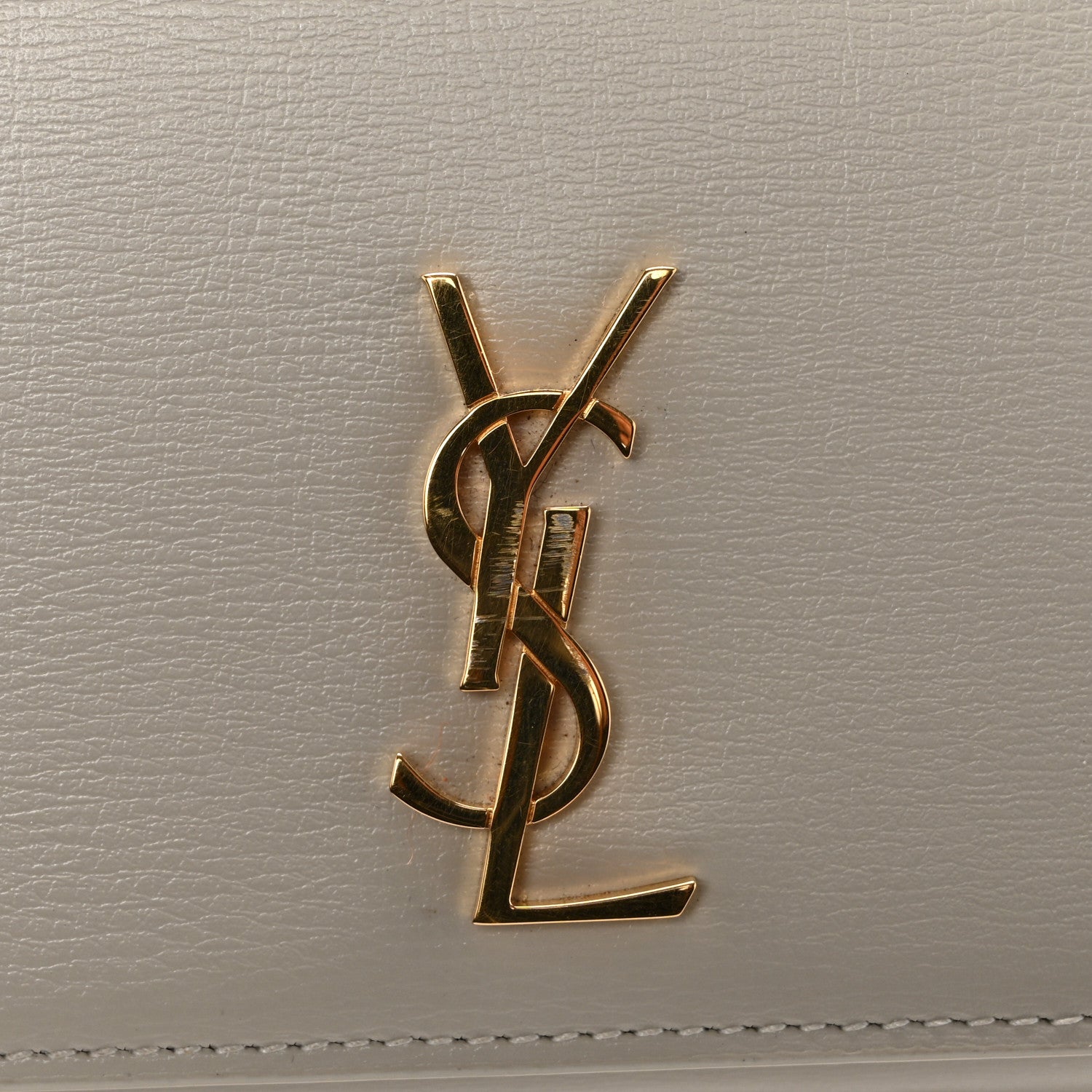 Smooth Calfskin Monogram Phone Holder Crossbody Crema Soft