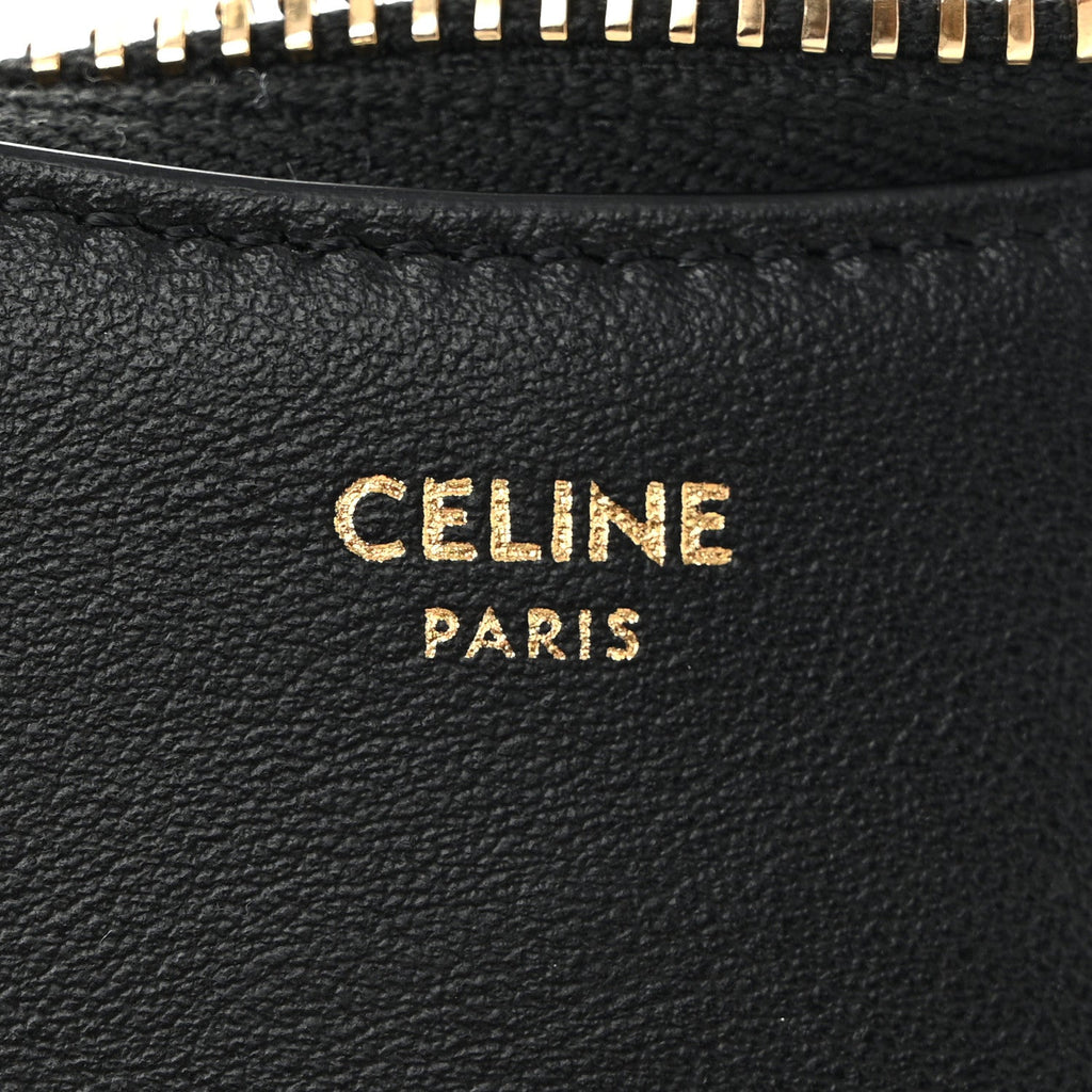 Smooth Calfskin Mini Ava Shoulder Bag Black