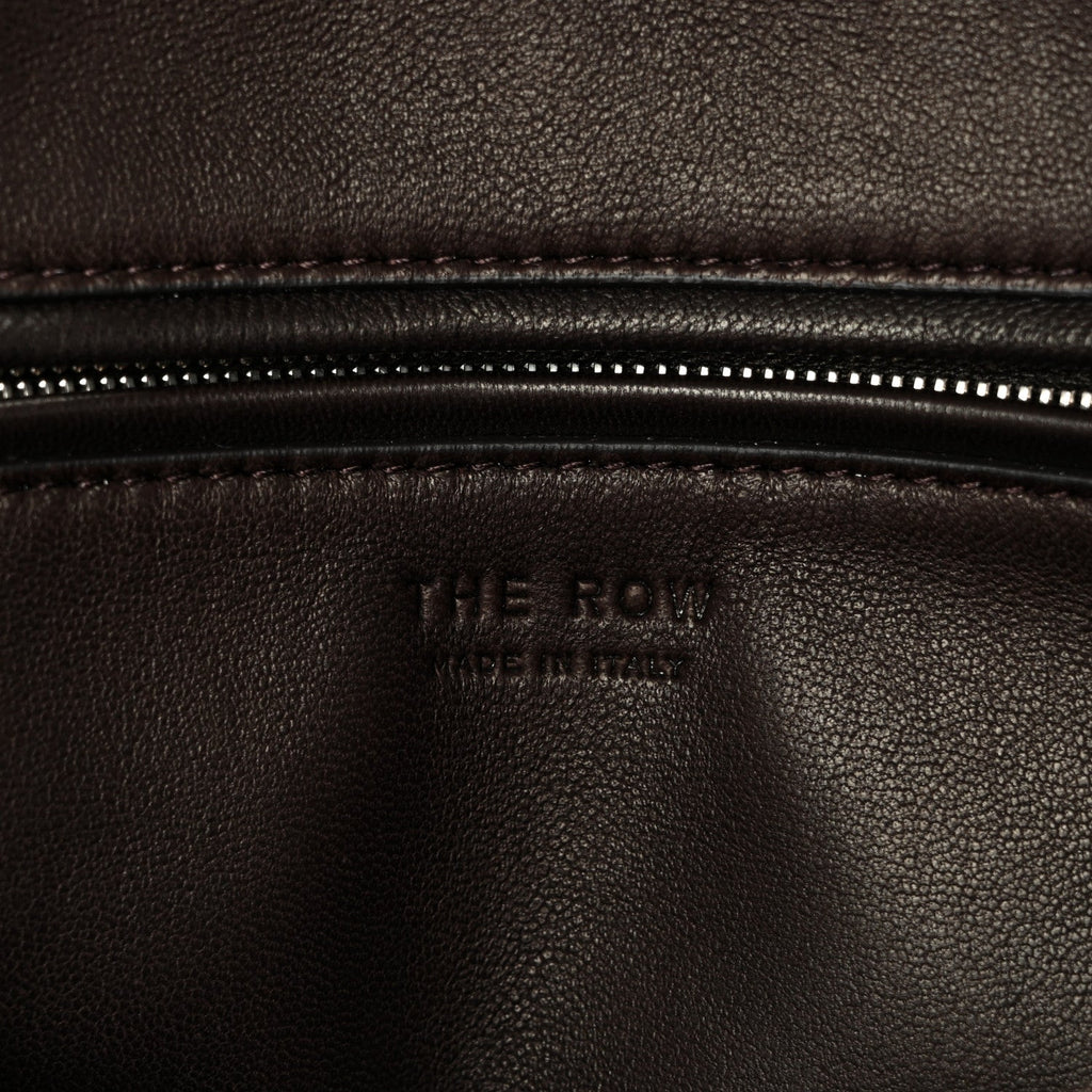 Calfskin Marcel Slouchy Top Handle Bag Deep Brown
