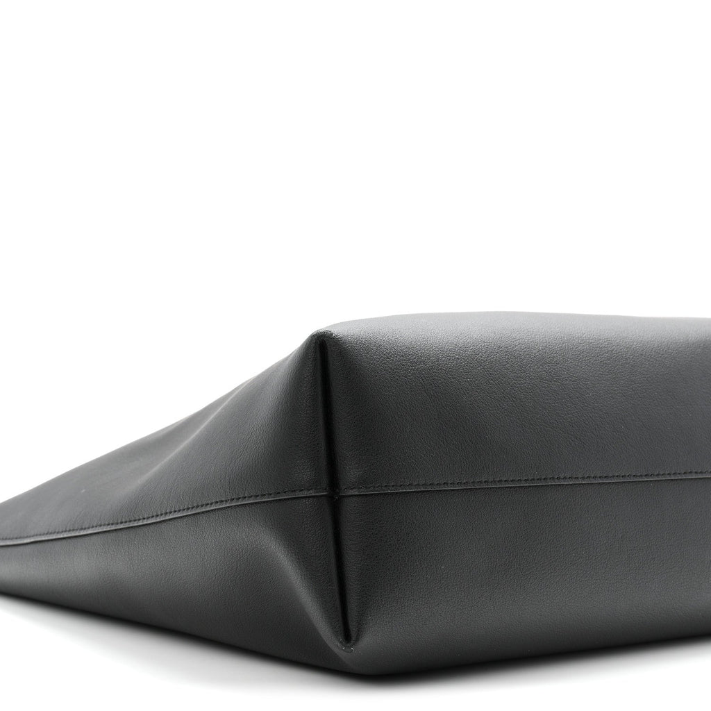 Calfskin Large Shopping Tote Black