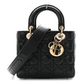 Lambskin Cannage Small My ABCDior Lady Dior Black
