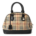 Haymarket Check Medium Satchel Black
