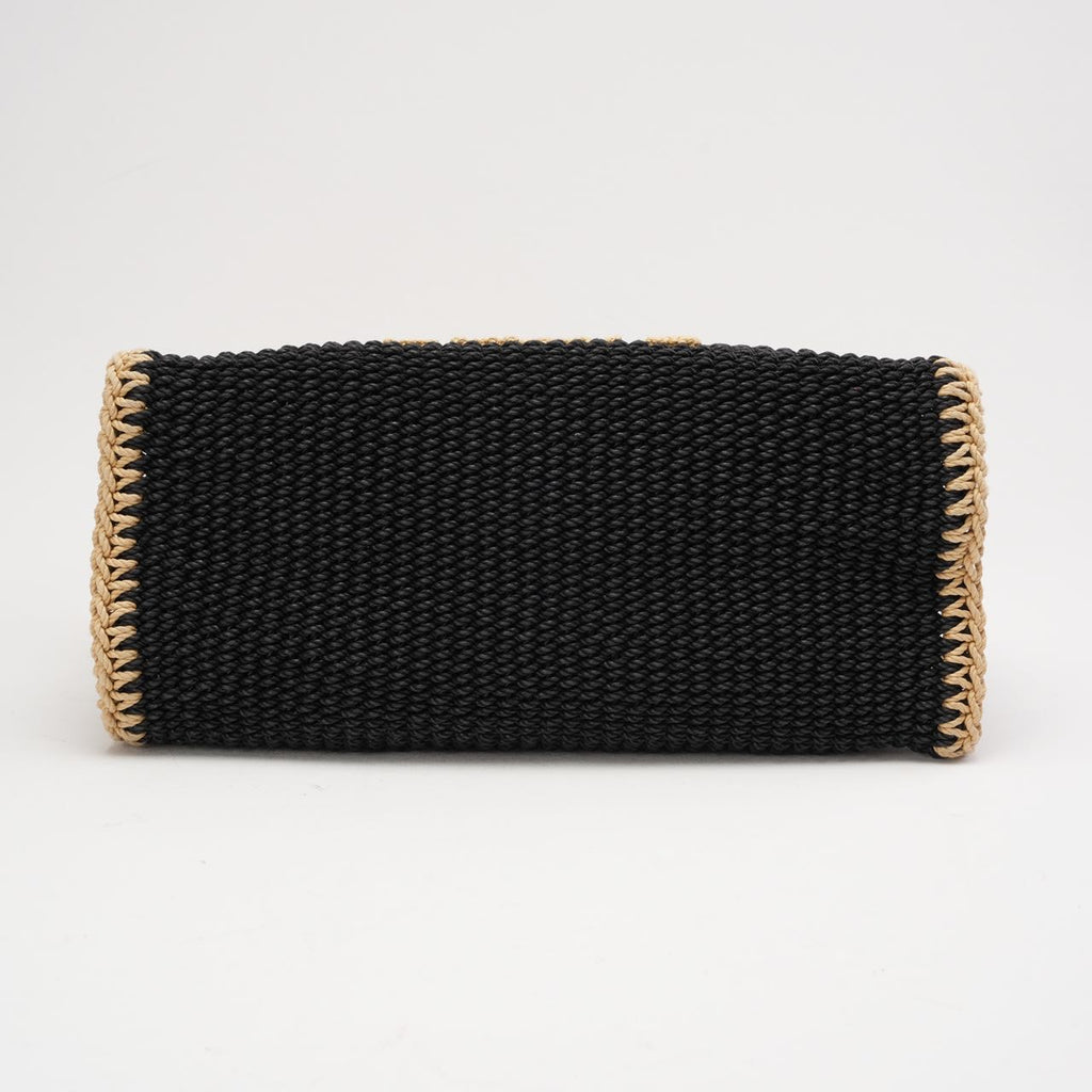 Chanel Black Cotton Crochet Small Deauville 2024