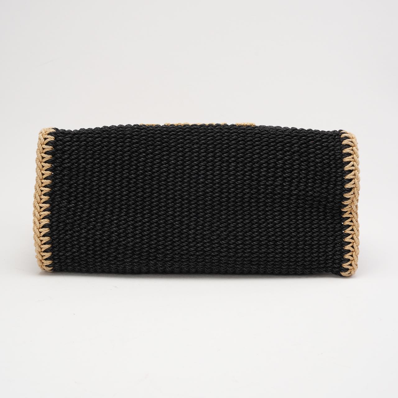 Chanel Black Cotton Crochet Small Deauville 2024