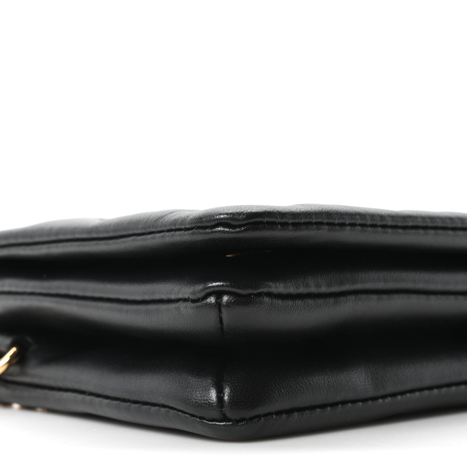 Lambskin Embossed Monogram Pochette Coussin Black