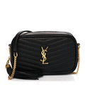 Grain De Poudre Matelasse Monogram Mini Lou Camera Bag Black