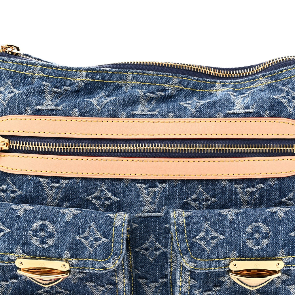 Monogram Denim Baggy PM  Blue