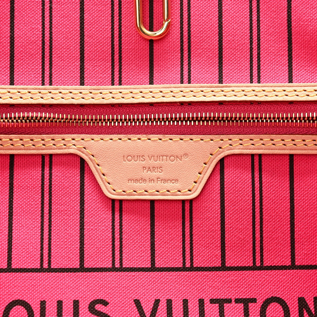 Monogram Inside Out Neverfull Bandouliere MM Rose Pondichery