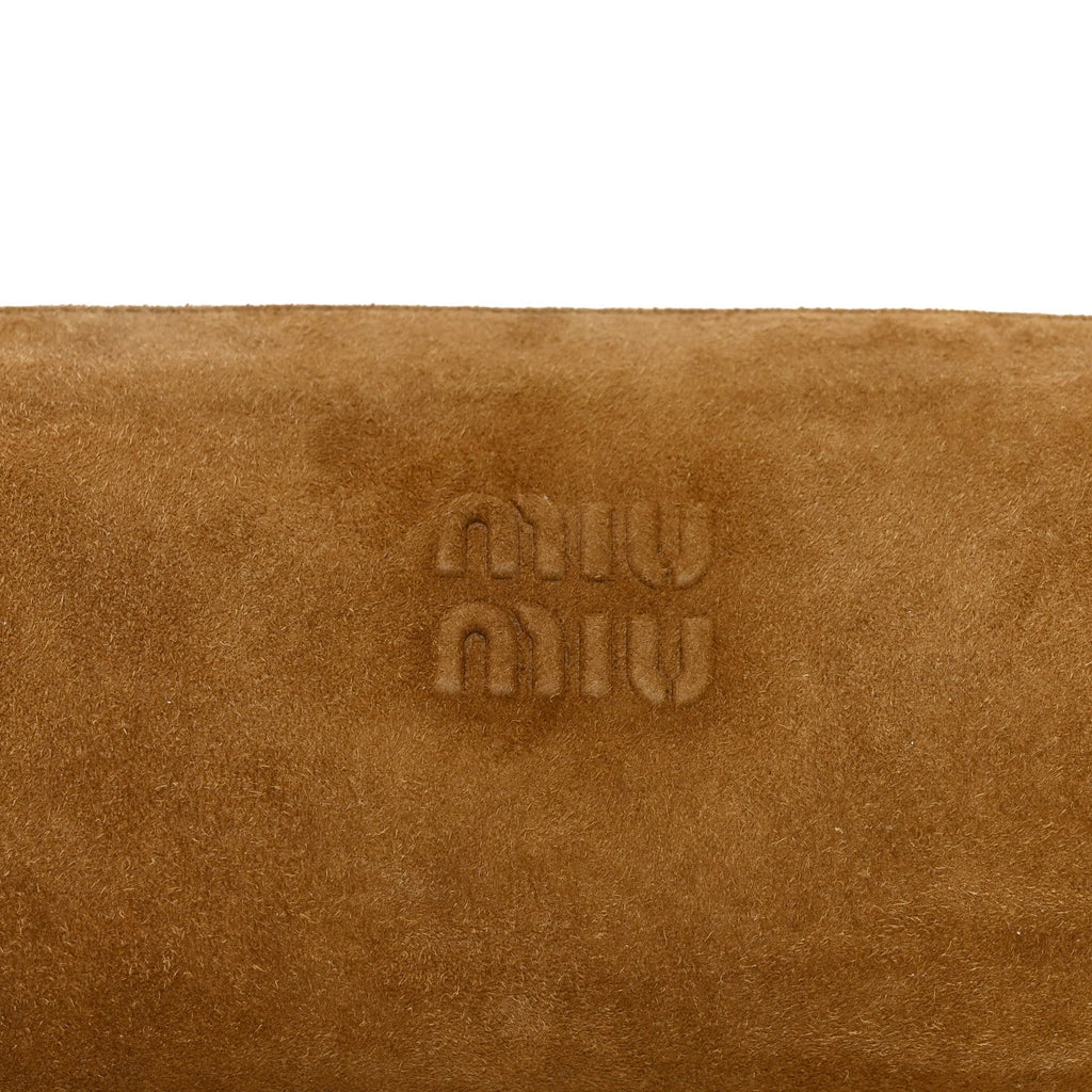 Suede Pouch Olive Green