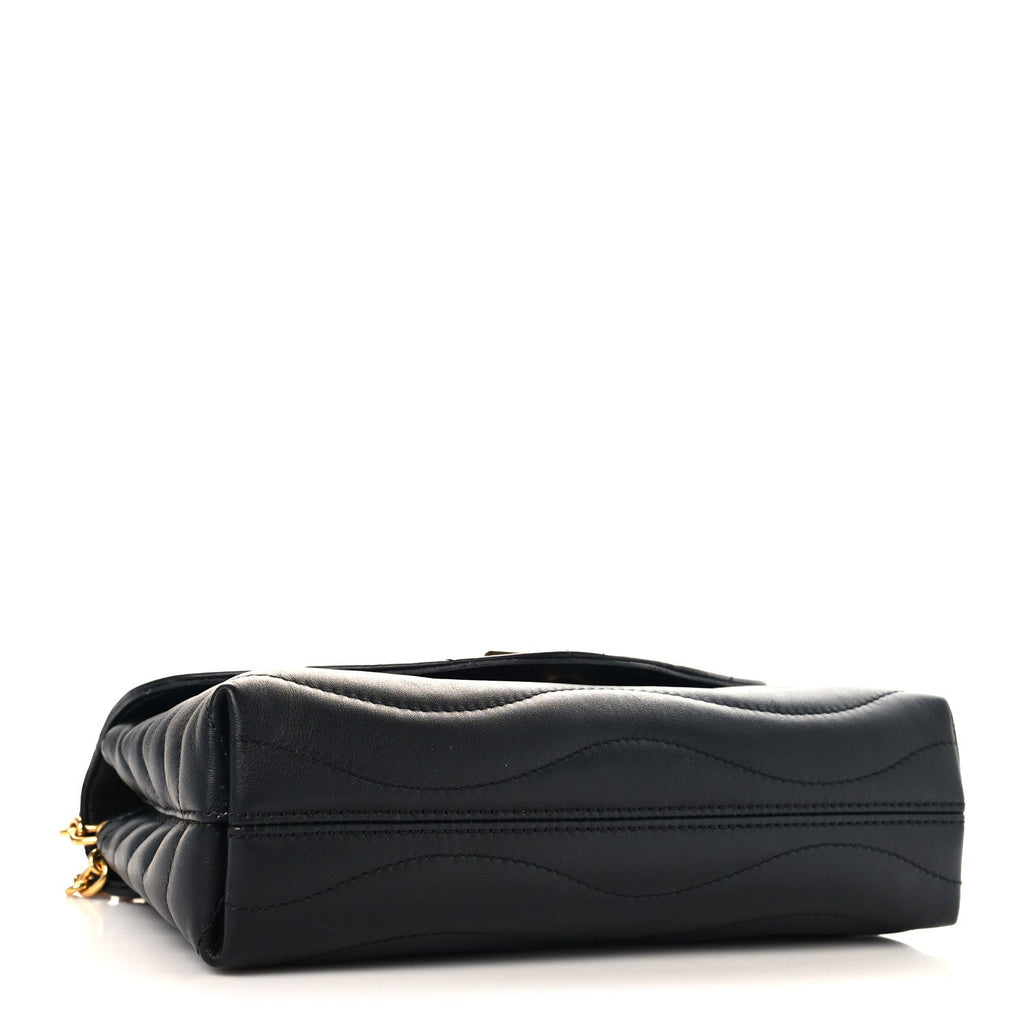 Calfskin LV New Wave Chain Bag Black