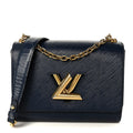 Epi Twist Shoulder Bag MM Indigo