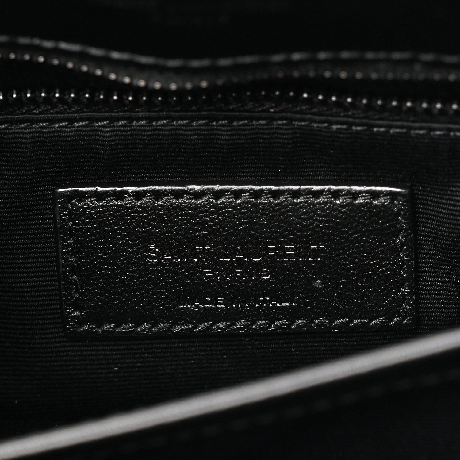 Calfskin Y Quilted Monogram Monochrome Toy Loulou Crossbody Bag Black