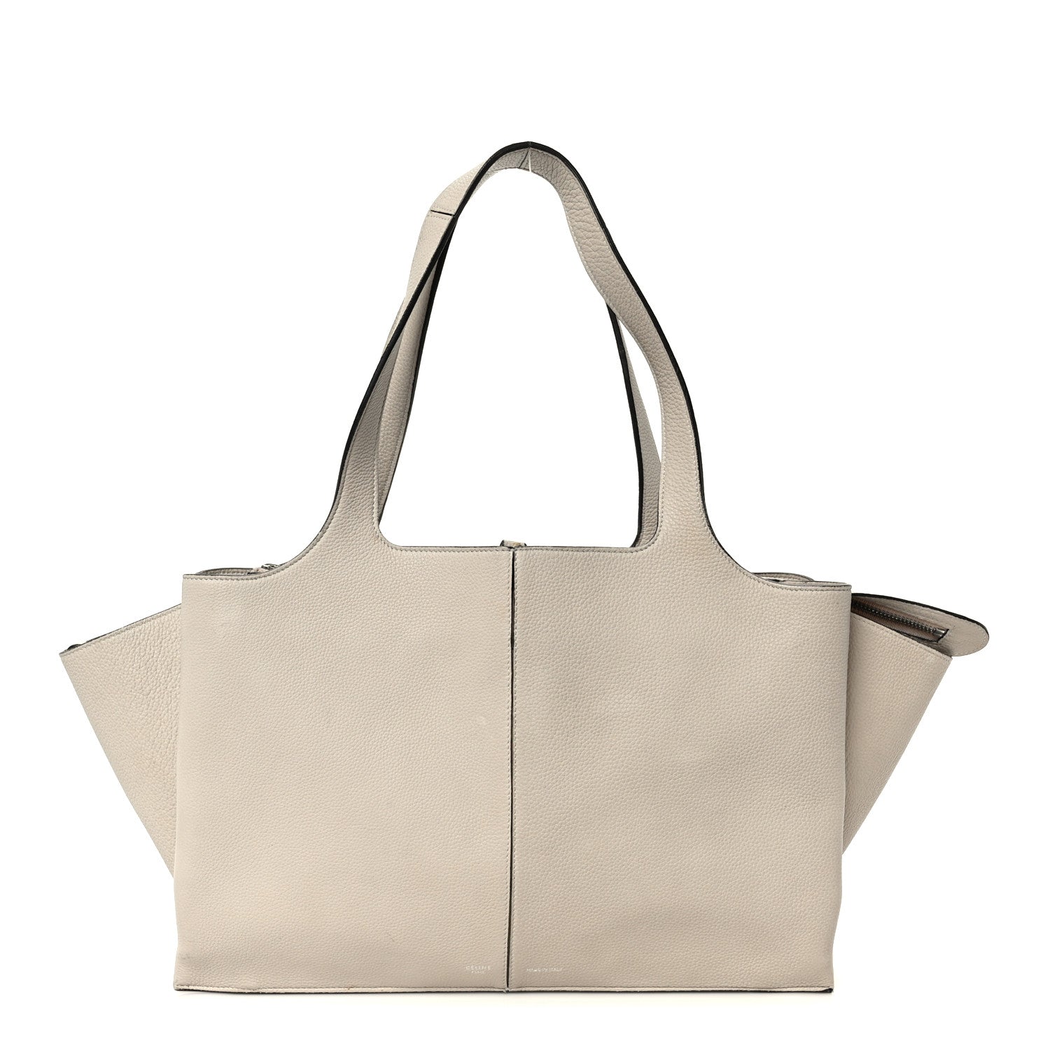 Baby Grained Calfskin Medium Tri-Fold Bag Powder