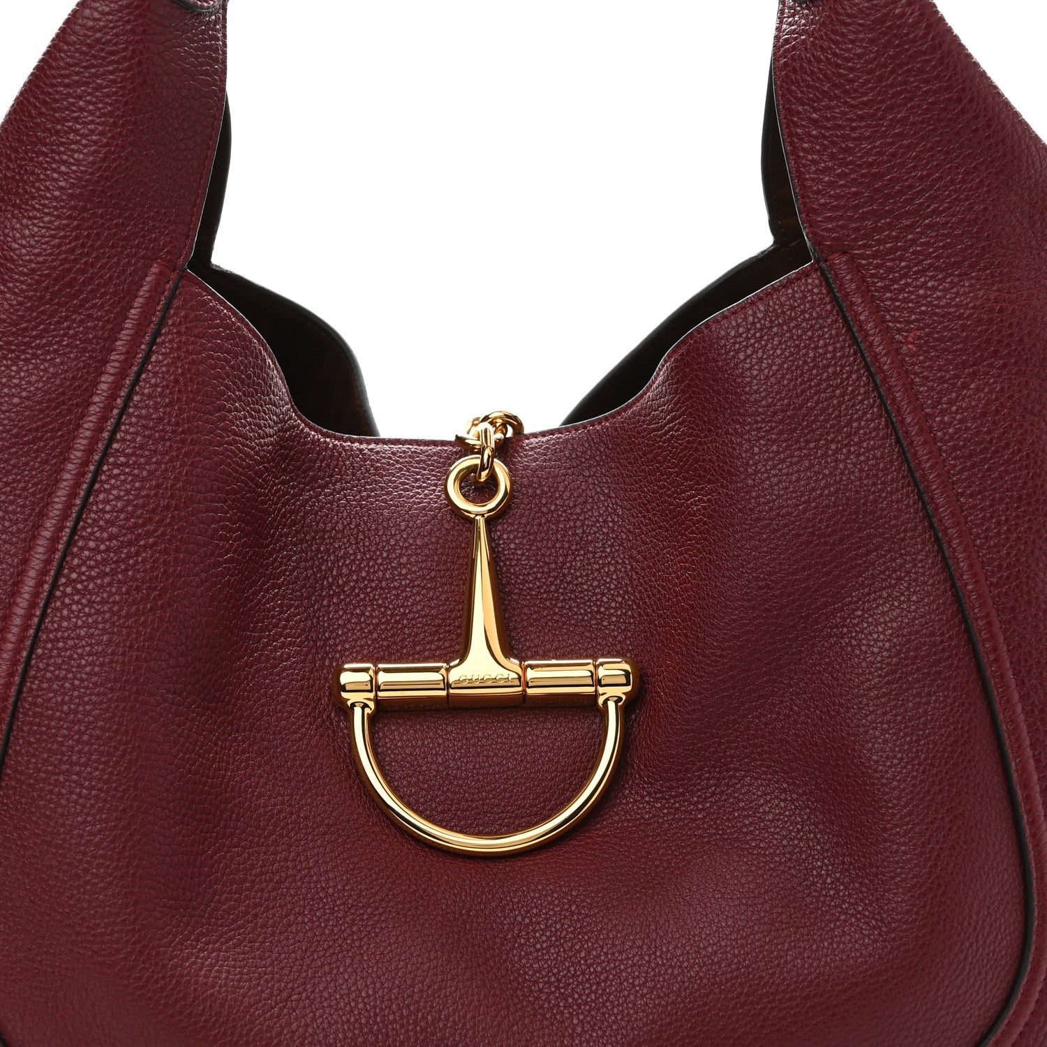 Grained Calfskin Softbit Maxi Shoulder Bag Rosso Ancora Red