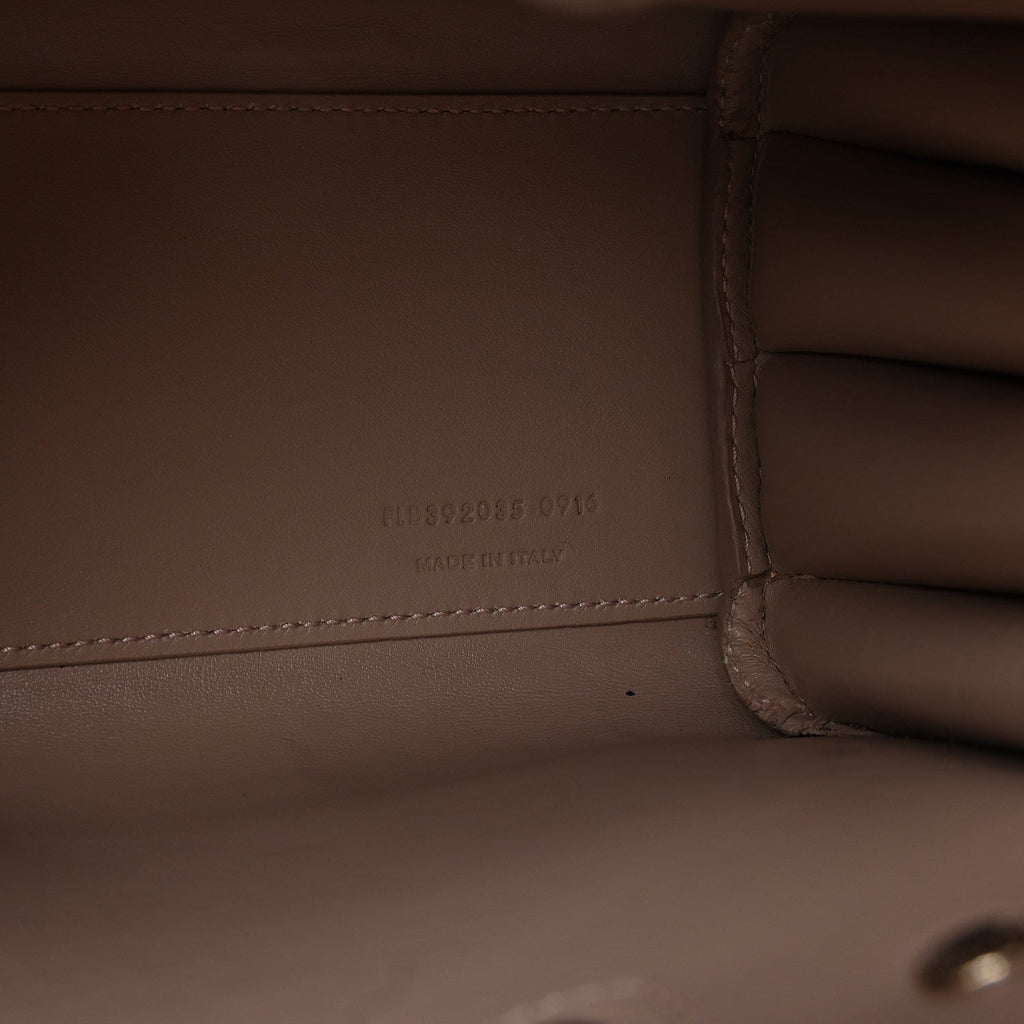 Grained Calfskin Nano Sac De Jour Antique Rose