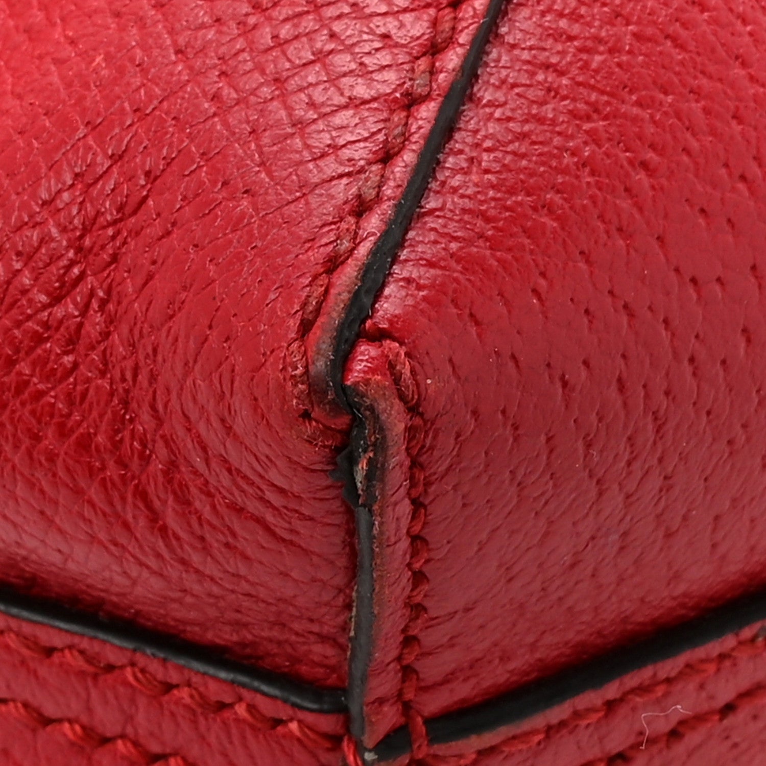 Canvas Calfskin Sylvie Stripe Logo Mens Tote Red White Blue