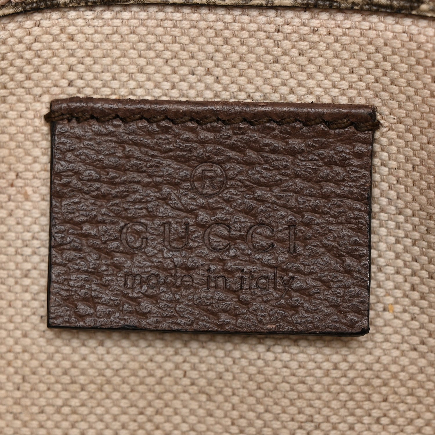 GG Supreme Monogram Neo Vintage Web Belt Bag Brown