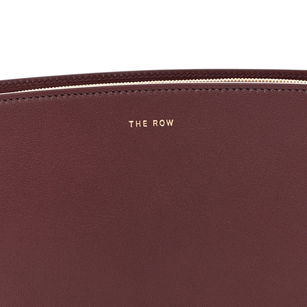 Saddle Calfskin Dalia Baguette Shoulder Bag Burgundy