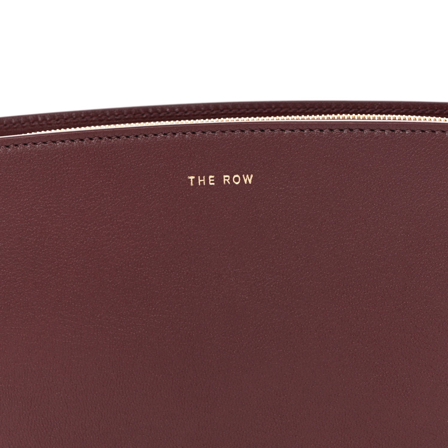 Saddle Calfskin Dalia Baguette Shoulder Bag Burgundy