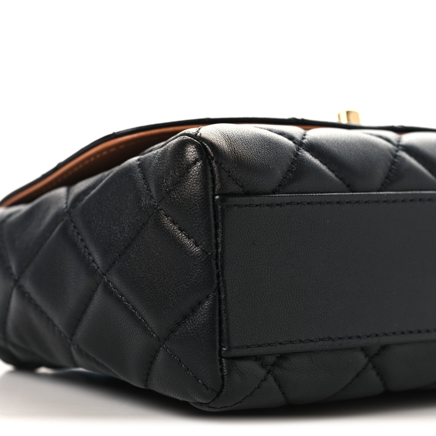 Lambskin Mixed Fibers Quilted Cocovado Flap Black