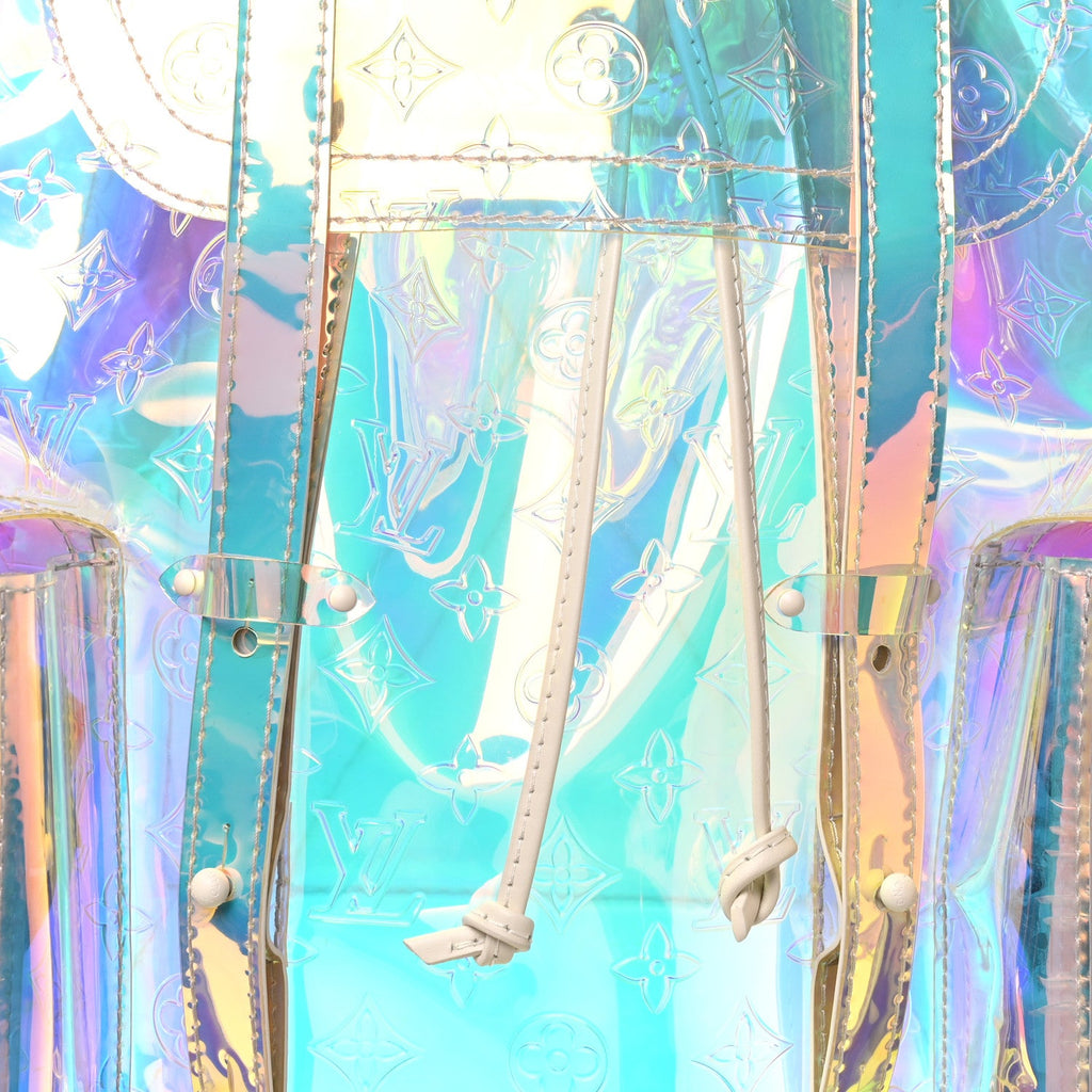 PVC Monogram Christopher Backpack GM Iridescent Prism