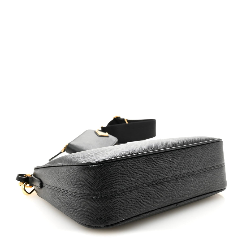 Saffiano Lux Re-Edition 2005 Shoulder Bag Black