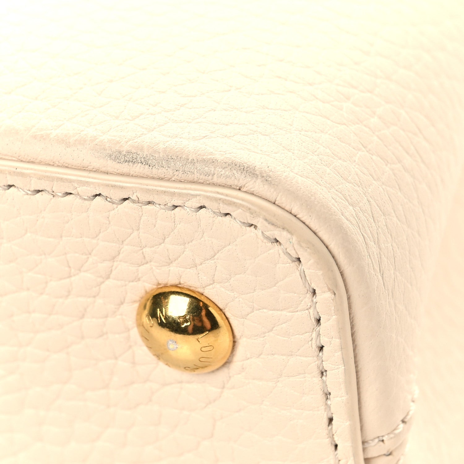 Taurillon Capucines Mini Beige Brown
