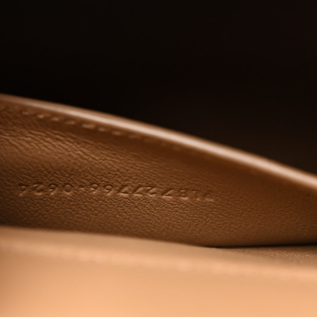 Smooth Calfskin Mini Manhattan Shoulder Bag  Natural Tan