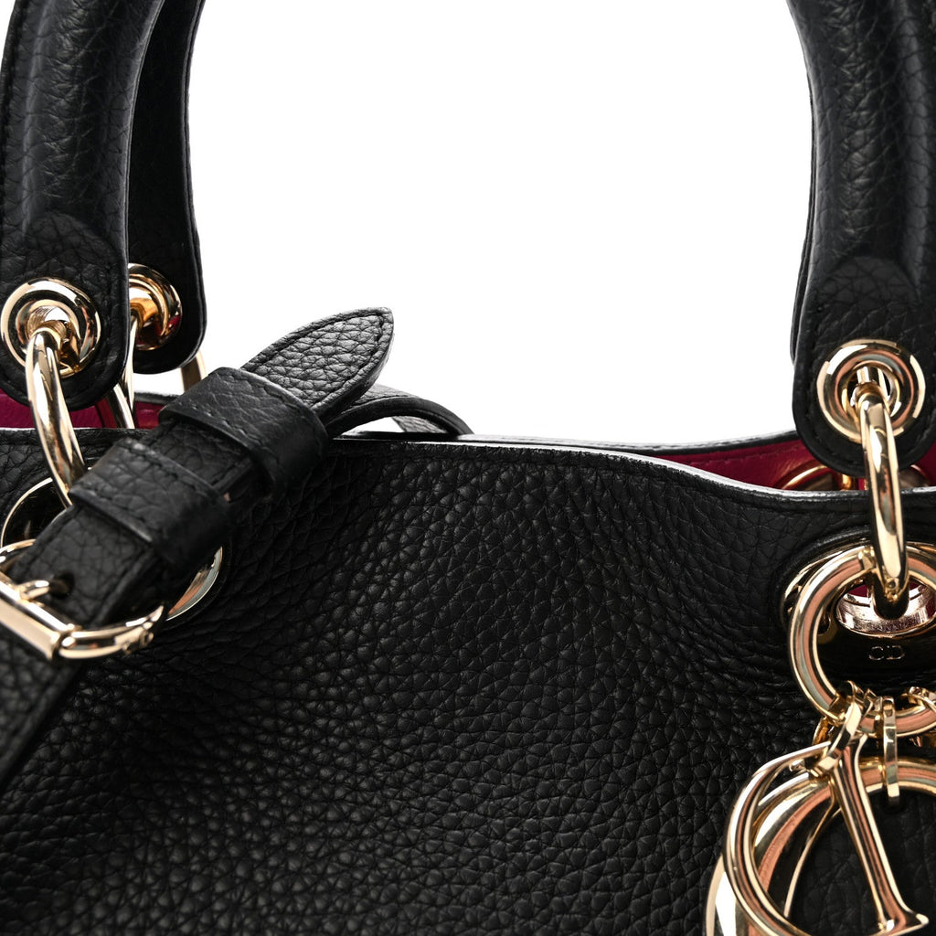 Bullcalf Medium Diorissimo Tote Black Rose Indien