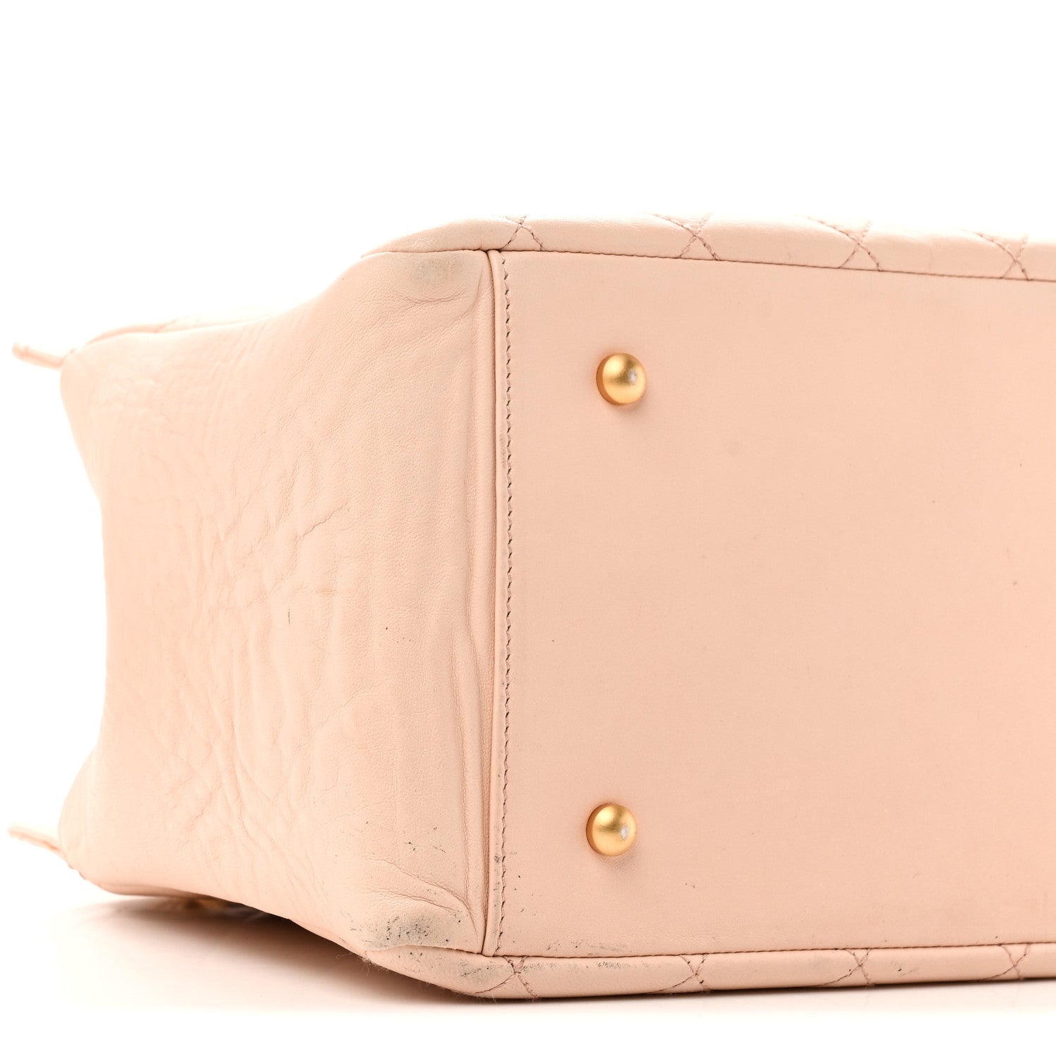 Lambskin Quilted Petit Timeless Shopping Tote PTT Beige