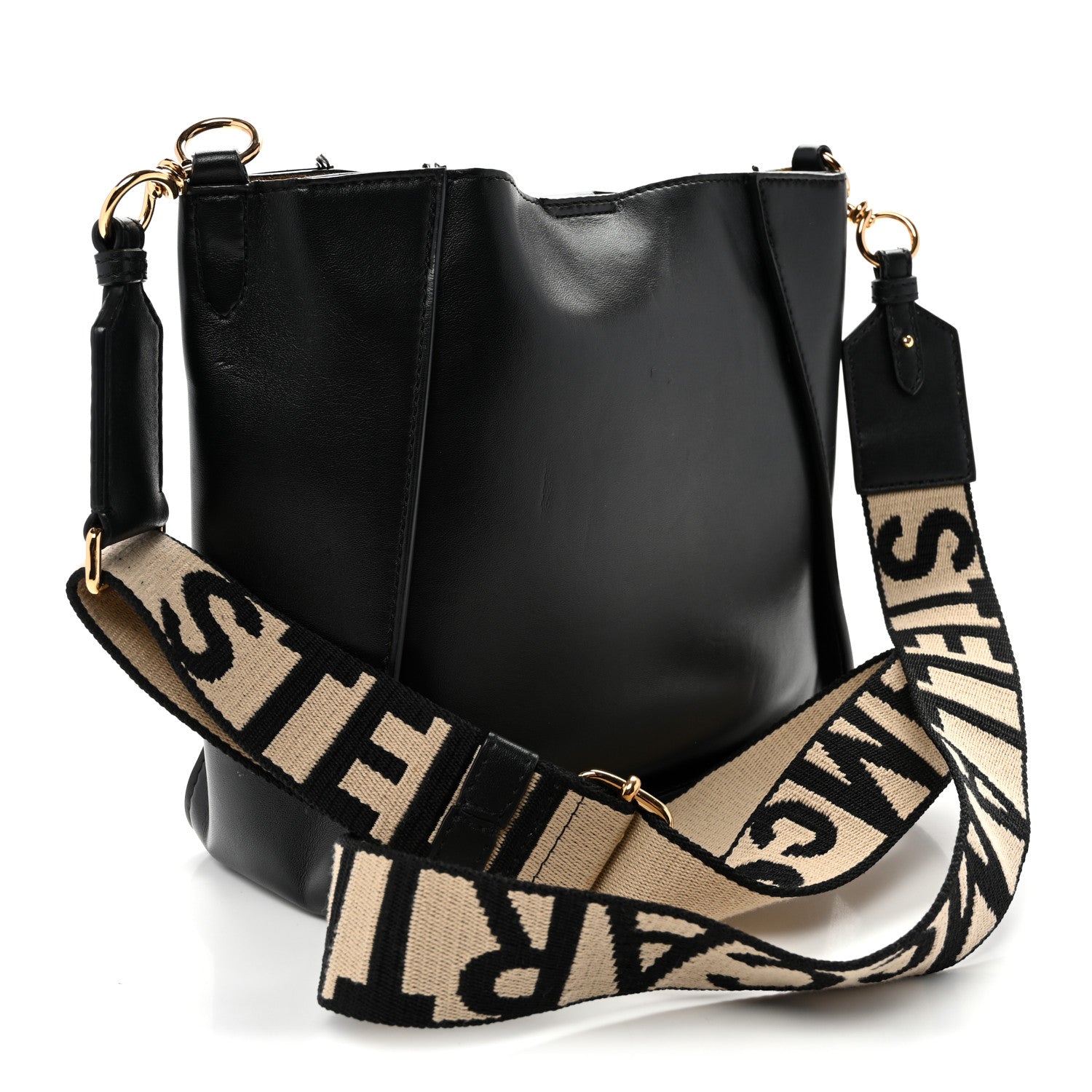 Eco Alter Nappa Perforated Logo Mini Crossbody Black