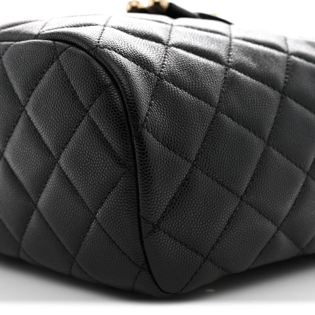 Caviar Quilted Urban Spirit Backpack Black