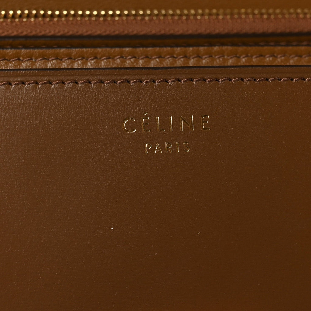 Box Calfskin Medium Classic Box Flap Bag Camel