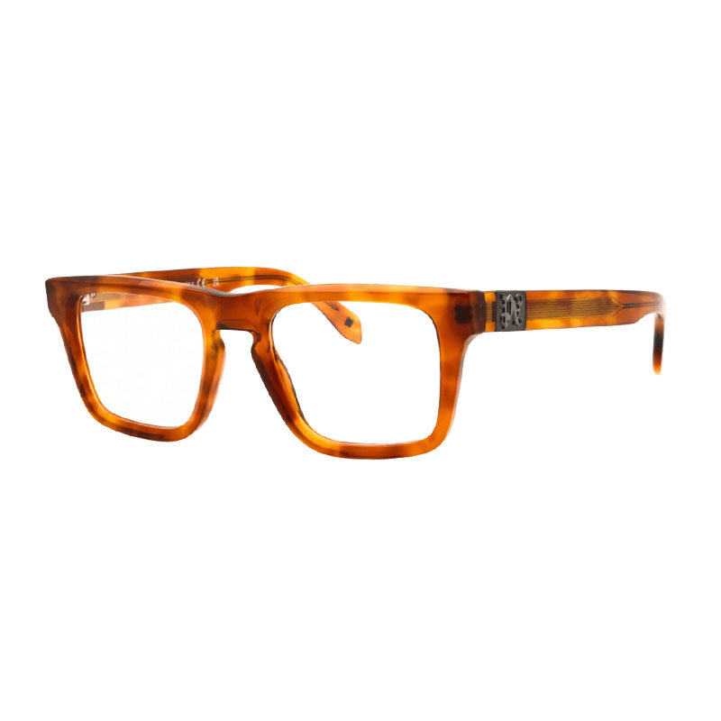 Palm Angels Eyeglasses Square Full Rim, Havana Frame and Clear Demo Lenses Lens PERJ007STYLE76000