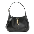 Boarded Dyana Lux Calfskin Small Jackie 1961 Hobo Black