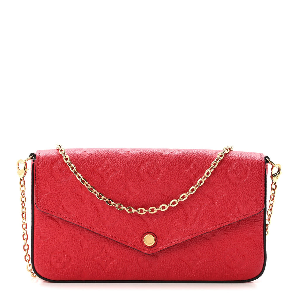 Empreinte Pochette Felicie Chain Wallet Scarlet Scarlet