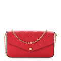 Empreinte Pochette Felicie Chain Wallet Scarlet Scarlet