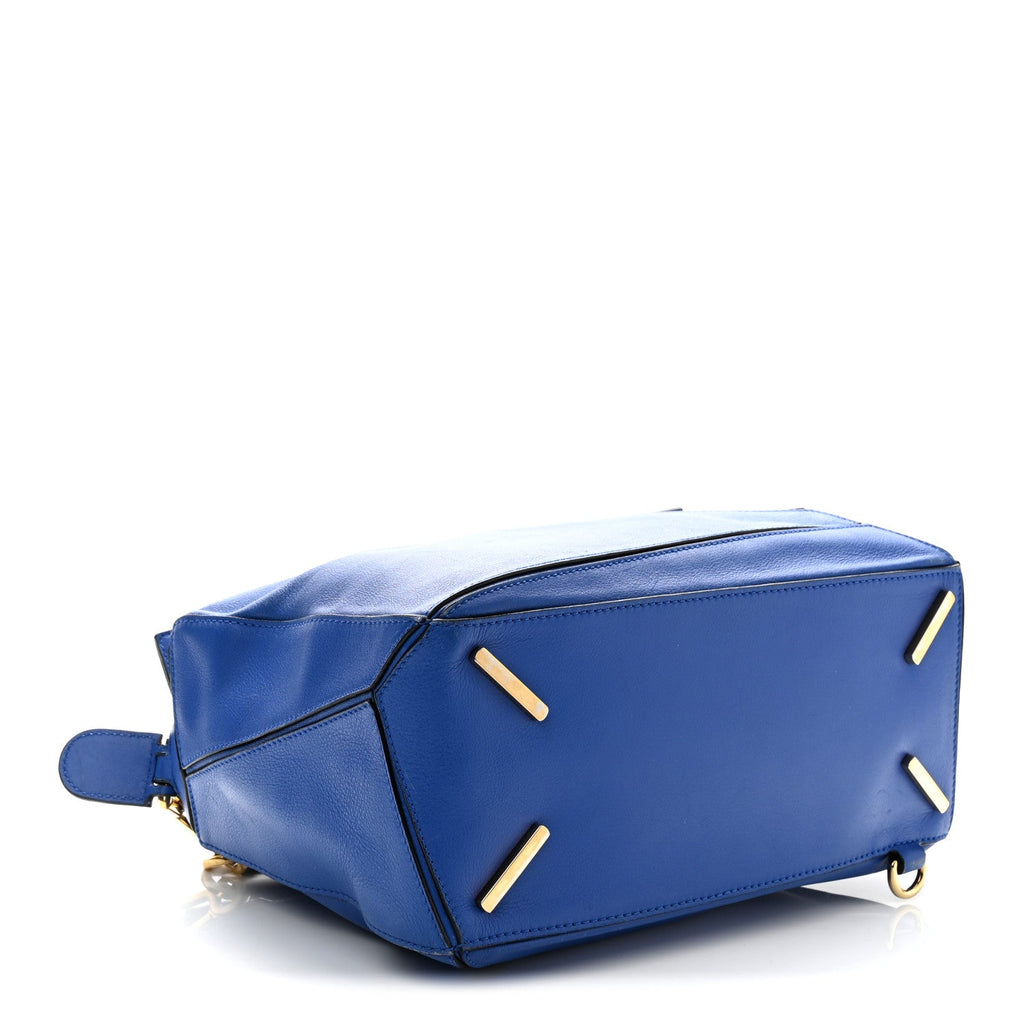 Calfskin Medium Puzzle Bag Electric Blue