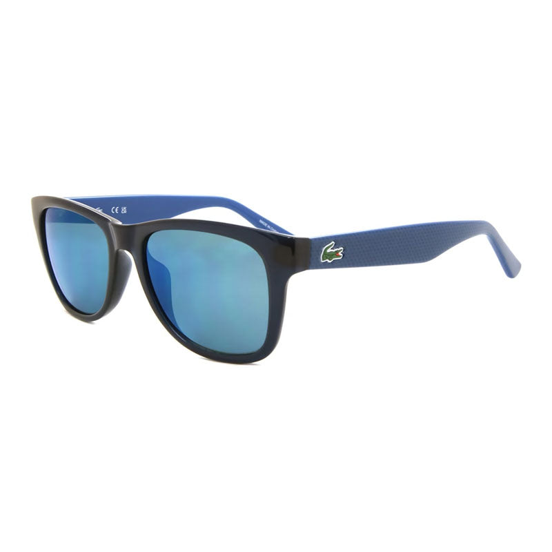 Lacoste Sunglasses Rectangle Full Rim, Black Brown Frame and Grey Gradient Lens L734S001