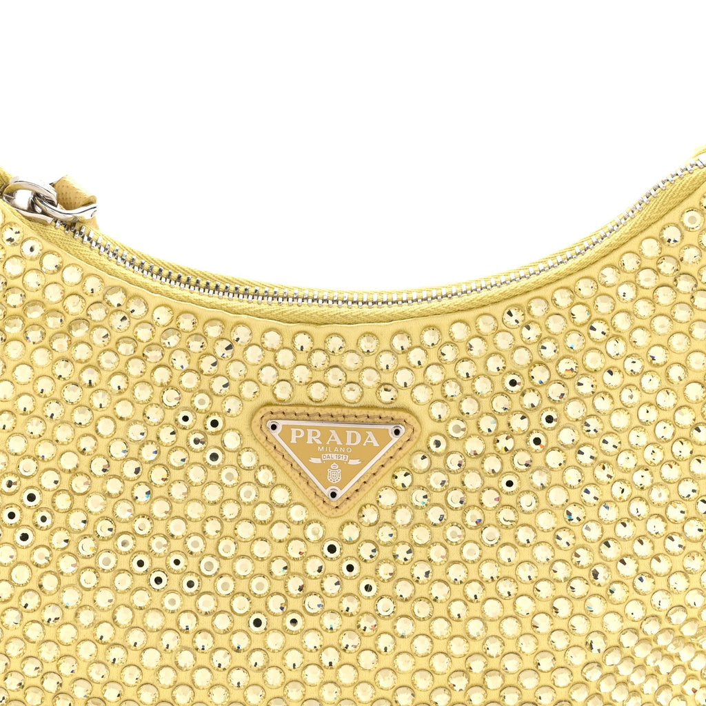 Satin Crystal Re-Edition 2005 Shoulder Bag Ananas