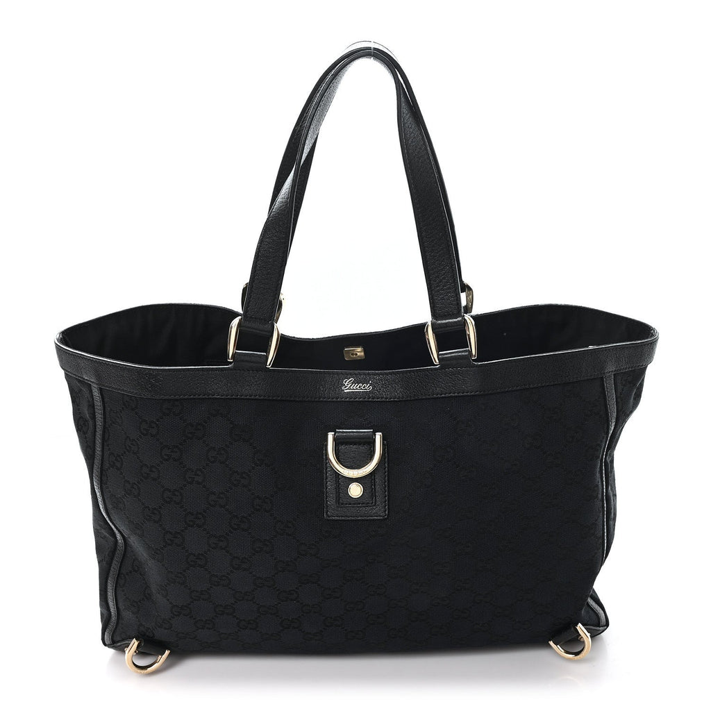 Monogram Large Abbey Tote Black