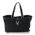 Monogram Large Abbey Tote Black