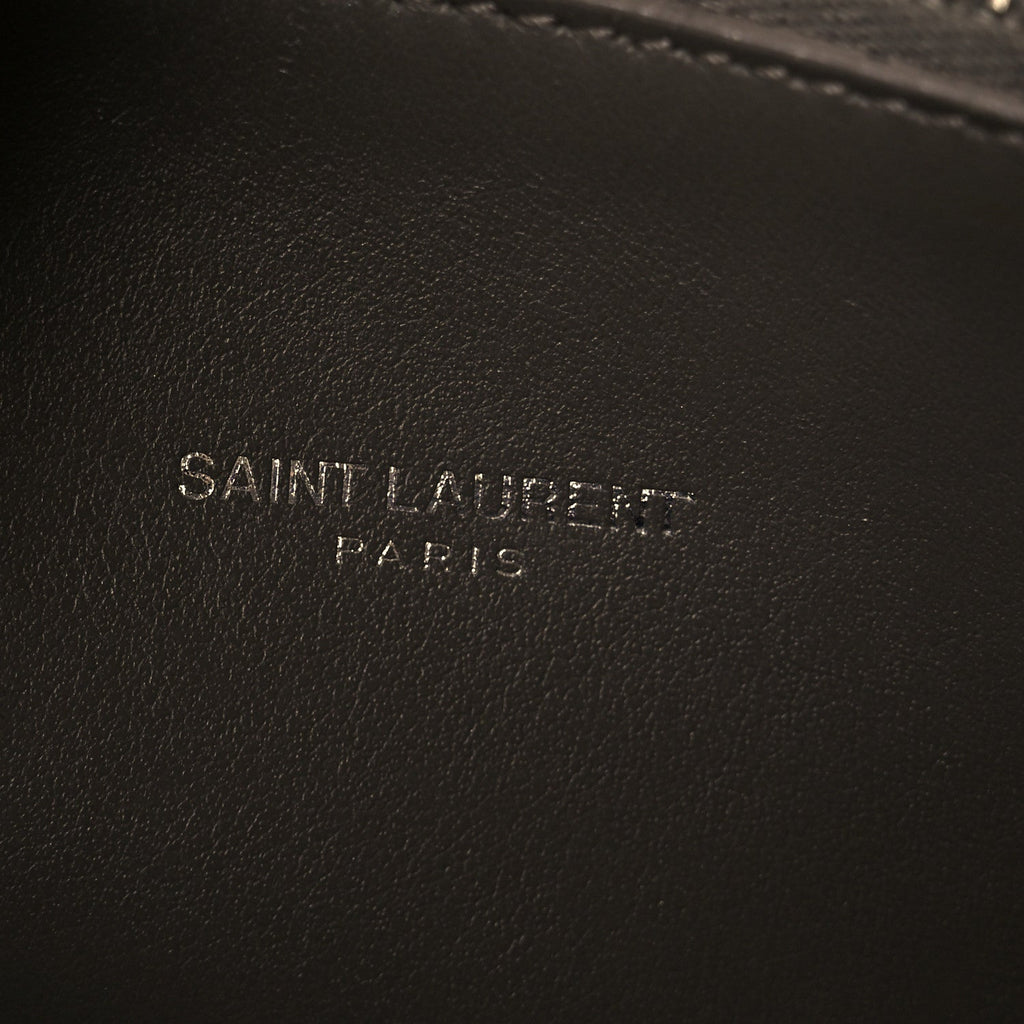 Grained Calfskin Topstich Baby Sac De Jour Grey