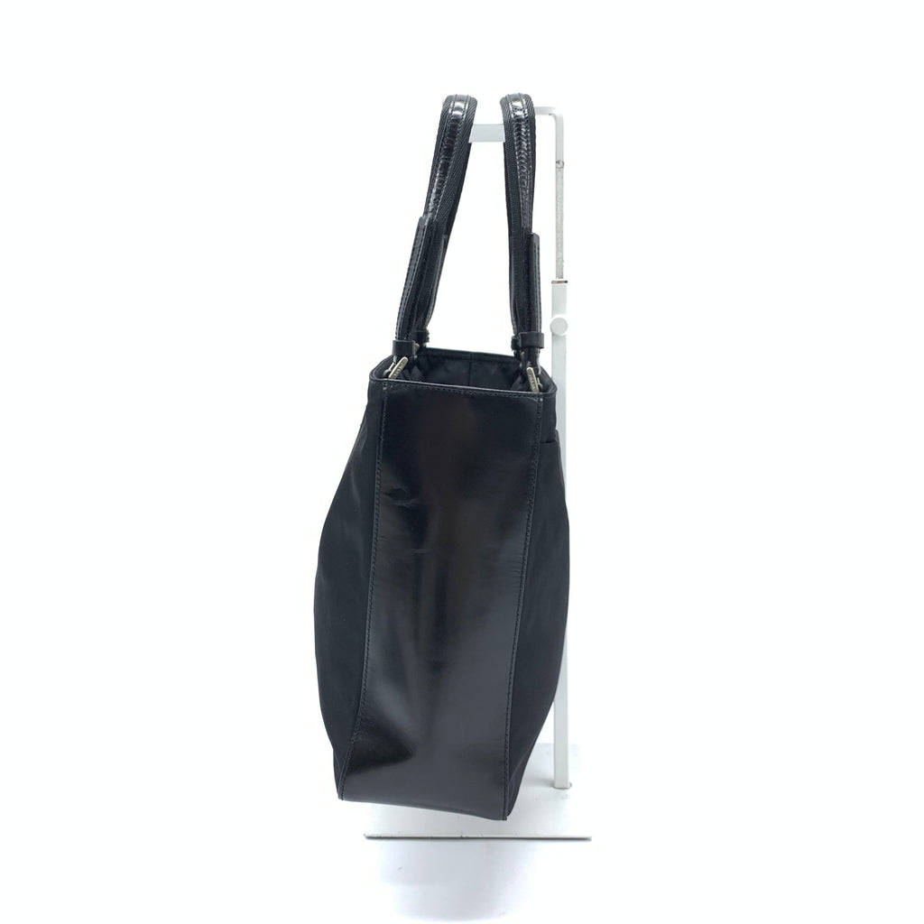 Prada Triangle Logo Nylon Tote Bag