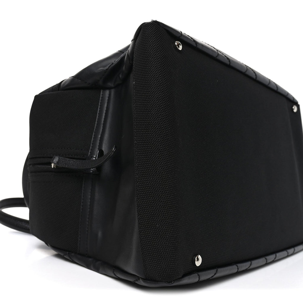Coated Canvas Quilted Paris Biarritz Bowler Black