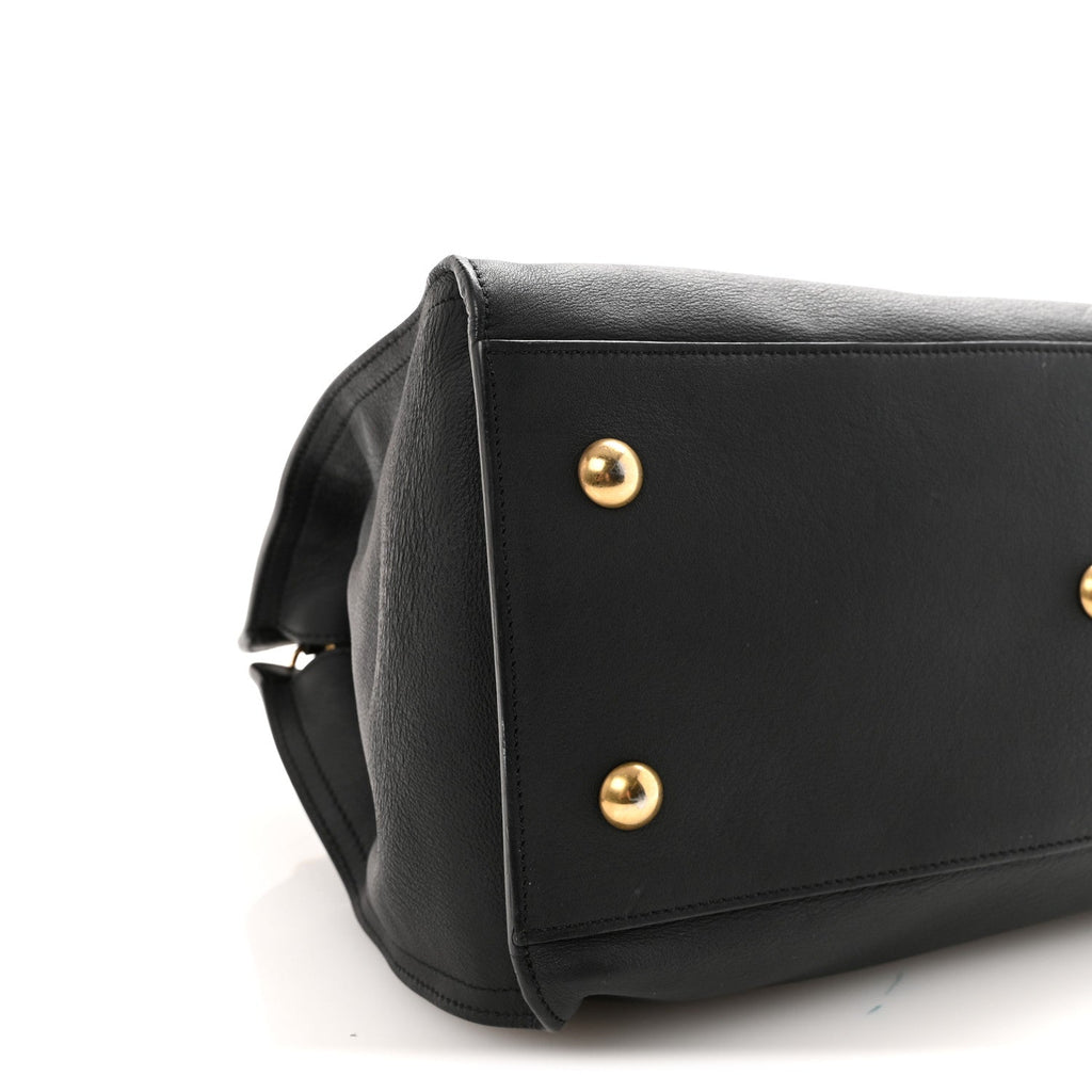 Calfskin Small Classic Y Cabas Black